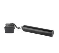 Lxwythozoan 3 in 1 Pool Cue Chalk Holder, Billiard Chalk Holder with Tip Pricker, Portable Aluminium Alloy Chalk Box for Snooker Pool Players, Smooth Grip and Fine - Cut Chalk Compartment (Black)