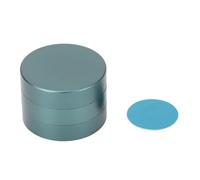 Lxwythozoan Aluminum Round Pool Cue Chalk Case, Billiard Chalk Holder, 3 - Section Portable Chalk Box for Snooker and Pool Players, Lightweight Durable Design with Secure Fit (Green)