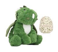 Lxwythozoan Dinosaur Egg Plush Toy, Dinosaur Stuffed Animal with Zippered Egg Shell and Adorable Green Dino, Soft Full - Filled Cuddly Companion for Kids, Room Decor