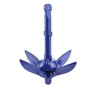 Lxwythozoan Foldable Aluminum Alloy Grapnel, Marine Boat, Resistant Blue - Coated Folding Grapnel for Kayak Canoe Raft Pontoon Dinghy Jet Ski
