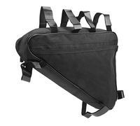 Lxwythozoan Mountain Bike Triangular Bag, Front Hanging Tool Pouch, 1680D Oxford Cloth Cycling Bag with Mesh Pocket and Adjustable Strap for Handlebar Mount