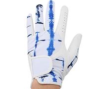 Lxwythozoan Professional Golf Gloves for Men, Breathable Sheepskin Golf Gloves with Ventilation Holes and Stretch Cloth, Non - Slip Wear - Resistant Palm for Enhanced Grip on the (24#)