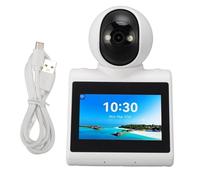 Lxwythozoan Video Calling Smart Camera with HD Screen, 2 Way One Click Call Indoor 2K Security Camera, AI Voice Assistant with Daily Reminders for Family Monitoring Kids Elderly Pets