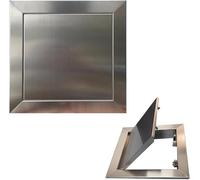 LXXW Accesses Panel 304 Stainless Steel Access Panel Push to Open，Access Hatch Wall Hole Cover Outdoor Indoor(50x50cm(20x20in))