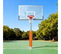 LXXW Basketball Hoop Post Covers Cylindrical waterproof bollard covers, designed for wrapping around sports ground walls and canopy poles(Orange)
