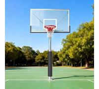 LXXW Basketball Hoop Post Covers Cylindrical waterproof bollard covers, designed for wrapping around sports ground walls and canopy poles(Schwarz)
