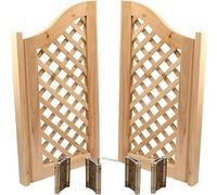 LXXW Cafe Swinging Doors Dubbele Draaideur Van Gaas, Massief Houten Tussenschot Met Zelfsluitende Halve Taille Deur, Maatwerk Mogelijk Half Waist Fence Door(70x90cm)