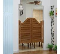 LXXW Cafe Swinging Doors Wooden Cafe Swing Door, Interior Swing Door, Louvered Wooden Bar Half Waist Door, Custom Sizes and Colours Available Half Waist Fence Door(110x90cm)