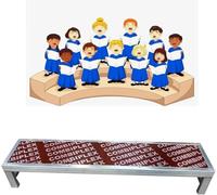 LXXW Choir Risers Portable choir riser platforms, versatile tiered stages for group photographs, award ceremonies and lecterns Folding Choral Stairs(1 Tier)