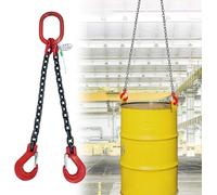 LXXW Lifting Chains Heavy Chains for Lifting to Move Heavy Equipment, G80 Mn-Steel Engine Lift Chain for Factory/Warehouse Chain Sling(4 Ton)