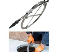 LXXW Steel Strip Unclogger Steel Cable Drain unblocking Tool, Steel unblocker for Main Pipe blockages, 2.5 mm Thick Drain unblocking Tools(5cm,L 10m)