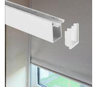 LXXW U Channel Blackout 2-piece metal U-shaped channel light-blocking strip track, for curtain and roller blind side rails PVC Light Blocking Strips