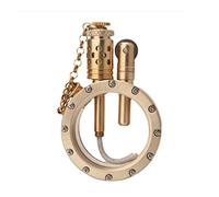 LXXYYZ Creative Vintage Lighter, Reusable Lighter, Kerosene Lighter, Outdoor Lighter, Unique Birthday Gifts for Men Dad Husband (Gold)