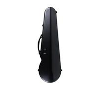 LXYDPZ Violin Case 4/4 3/4 Size Carbon Fiber Hard Shell Water-proof Violin Travel Cases with Back Straps(Red) (Black Squares)