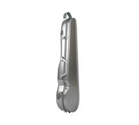 LXYDPZ Violin Case 4/4 3/4 Violin Case PC Violin Box Case for Violin Carry Protect Violin(Black) (Silver)