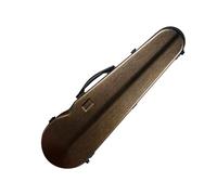LXYDPZ Violin Case 4/4 Full Size Carbon Fiber Hard Shell Water-proof Violin Travel Cases with Back Straps(Brushed silver) (Brushed Gold)