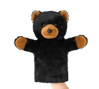LXYJOYIN Animal Hand Puppet Toy for Children, Friends in the Tiergarten, Role Play Interactive Early Education Birthday Gift-Black Bear