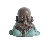 LXYQRS 8.2cm Lovely Smiling Buddha Statue Ornaments Handcrafts Little Monk
