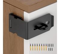 LXYQRS 90 Degree Hasp Latch, Heavy Duty 304 Stainless Steel Padlock Hasp Lock for Padlock with Screws, Right Angle File Cabinet Latch Lock for Desk Drawer, Tool Box, Mailbox, Bookcase