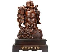 LXYQRS Statue Ornament Laughing Buddha Figurines Home Decoration Bless Prosperity and Wealth for Gift,B