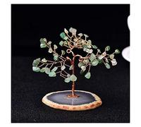 LXYQRS The Crystal Tree Natural Crystal Tree Amethyst Rose Quartz Aquamarine Lucky Tree Decoration Agate Slices Stone Gem Tree Mineral Ornaments Office Deco Crystal Trees