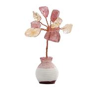 LXYQRS The Crystal Tree Natural Crystal Tree Ornaments Stone Strawberry Crystal Agate Healing Crystal Bedside Table Home Office Desk Jewelry Crystal Trees