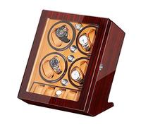 LXYST Automatic Box for Winding Watches 5 Storage Piano Paint Exterior Quiet Motor Fit Lady Man Watches,Brown,A Watch Winder