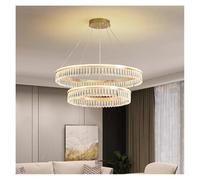 LXYST Ceiling Chandeliers Dining Hanging Fixture Pendant Light Lamps for Living Room Indoor (RC Remote dimming,A Ring 40 60cm)