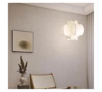 LXYST Chandelier for Living Room and Bedroom Decoration with White Fabric Shade(E-60CM)