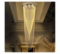 LXYST Chandeliers, Ceiling Light Luxury K9 Crystal Chandelier for Living Room Villa Corridor Restaurant Home Engineering Light(Warm White,D40cm H120cm)