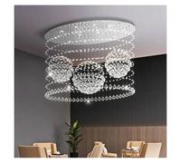 LXYST Chandeliers, Large Chandelier K9 Crystal Suction Ceiling Light for Living Room Restaurant Hotel Lobby Atrium Home Decor Luster(Cold White,D80cmxH100cm)