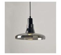 LXYST Chandeliers, Nordic Smoky Gray Glass Pendant Lamp Chandelier for Bedroom Bedside Dining Room Hanging Fixtures(A Style)