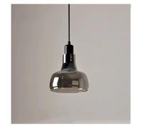 LXYST Chandeliers, Nordic Smoky Gray Glass Pendant Lamp Chandelier for Bedroom Bedside Dining Room Hanging Fixtures(C Style)