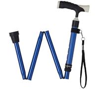 LXYST Fold Cane- Men Ms Non-Slip Light Telescopic Crutch, Seniors Adjustable with Convenient Walker Present