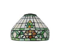 LXYST Style Stained Glass Lampshades Replacement, Only 8 Inch Wide Handmade Flower Shade Fit for Table lamp Pendant Light Ceiling Light,Dragonfly,Gold