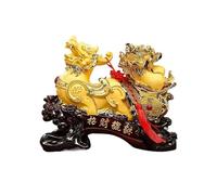 LXYST Table Statue Deluxe Golden Resin Crafts Inviting Wealth and Fortune Ornament Family Feng Shui Decorations Buddha Decoration (Size : L)