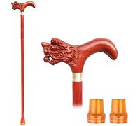 LXYST Walking Cane Men and Women, Old Man Crutches Chicken Wings Wooden Sticks Solid Leading Stick Wood for The Elderly Gifts