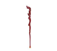 LXYST Walking Stick Older People Crutches Wooden Sticks Leads Crested Heads Hollow Wood Carvings Length 95 Cm Easy to Shorten Mobility Aid for Elderly, Se