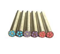 LXYTT 1PC Rivets, 6mm Colored Resin Filling Mosaics Pin Rivets, for Knife Handle Decorative Material(Blue)