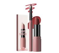 LXZJJM Matte Lipstick and Lip Liner Set, 2 in 1 Velvet Matte Lipstick with Matching Lip Liner, Long Lasting Waterproof High Pigmented Lip Makeup for Women,，06# Brick Red