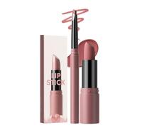 LXZJJM Matte Lipstick and Lip Liner Set, 2 in 1 Velvet Matte Lipstick with Matching Lip Liner, Long Lasting Waterproof High Pigmented Lip Makeup for Women,，#03 Rose Pink