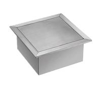 LXZSMH Embedded Built-in Trash Chute Cover, Desktop Grommet Garbage Chute, 304 Stainless Steel Countertop Embedded Slot, Bottomless Trash Chute Suitable for Kitchen Trash Can Recycling,220mm(140mm)