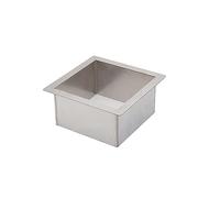 LXZSMH Embedded Built-in Trash Chute Cover, Drop-in Trash Chute - 304 Stainless Steel Square Built-in Countertop Waste Trash Grommet (140MM)(160MM)