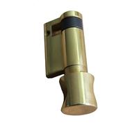 LXZSMH euro cylinder lock, standard 45mm All Bronze Door Lock Half Cylinder Push Single Open Knob Lock For Bathroom. Lock Cylinders