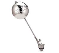 LXZSMH float,float valve, DN50 Thread Float Ball Valve Floating Ball Cock Tank Ballcock Fittings, for Automatic Water Level Control Switch Big Flow Water Tower Floats Valves(Dn50 Ss Stainless Steel)