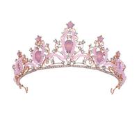 LXZSMH Women's Headdresses,Hair Jewelry Crown Tiaras for Women Bridal Crown Wedding Hair Accessories Purple Crystal Rhinestone Bride Tiaras and Crowns Headpiece Diadema Hair Ornament