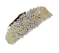LXZSMH Women's Headdresses,Hair Jewelry Crown Tiaras for Women Crystal Cubic Zirconia Bridal Wedding Hair Tiara Headband Flower Hair Accessories Beauty Jewelry Crystal Crown(Gold color)