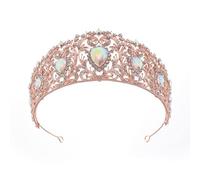 LXZSMH Women's Headdresses,Hair Jewelry Crown Tiaras for Women Vintage Witch Black Red Crystal Bridal Tiaras Royal Queen Crowns Women Halloween Costume Pageant Diadem Wedding Hair Accessories