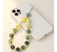 LY&SASIF Phone Charm with Xiaoqingning Bodhi Cat Paw Hanging Chain Exquisite Accessory for Women's Wrist, Anti-lost Rope, Bag Keychain Hanging Ornament Phone Lanyard Green