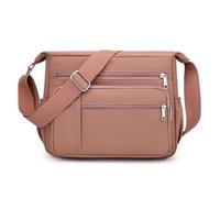 LY&SQ Crossbody Purses for Women Shoulder Handbag Lightweight Multi Pocket Bag Waterproof Nylon for Everyday Travel(Deep pink)